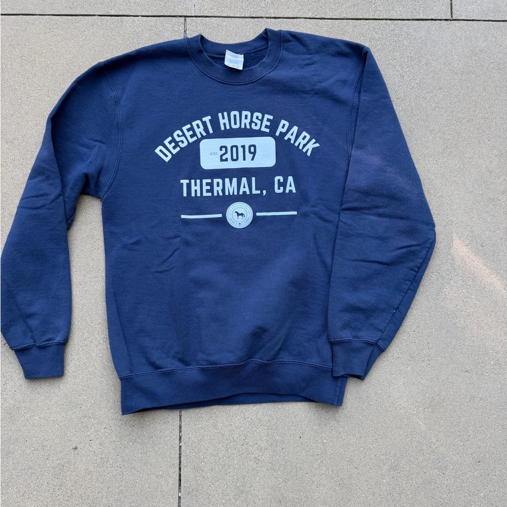 Kids' Champion x Desert International Horse Park Crewneck Sweatshirt in Navy XL